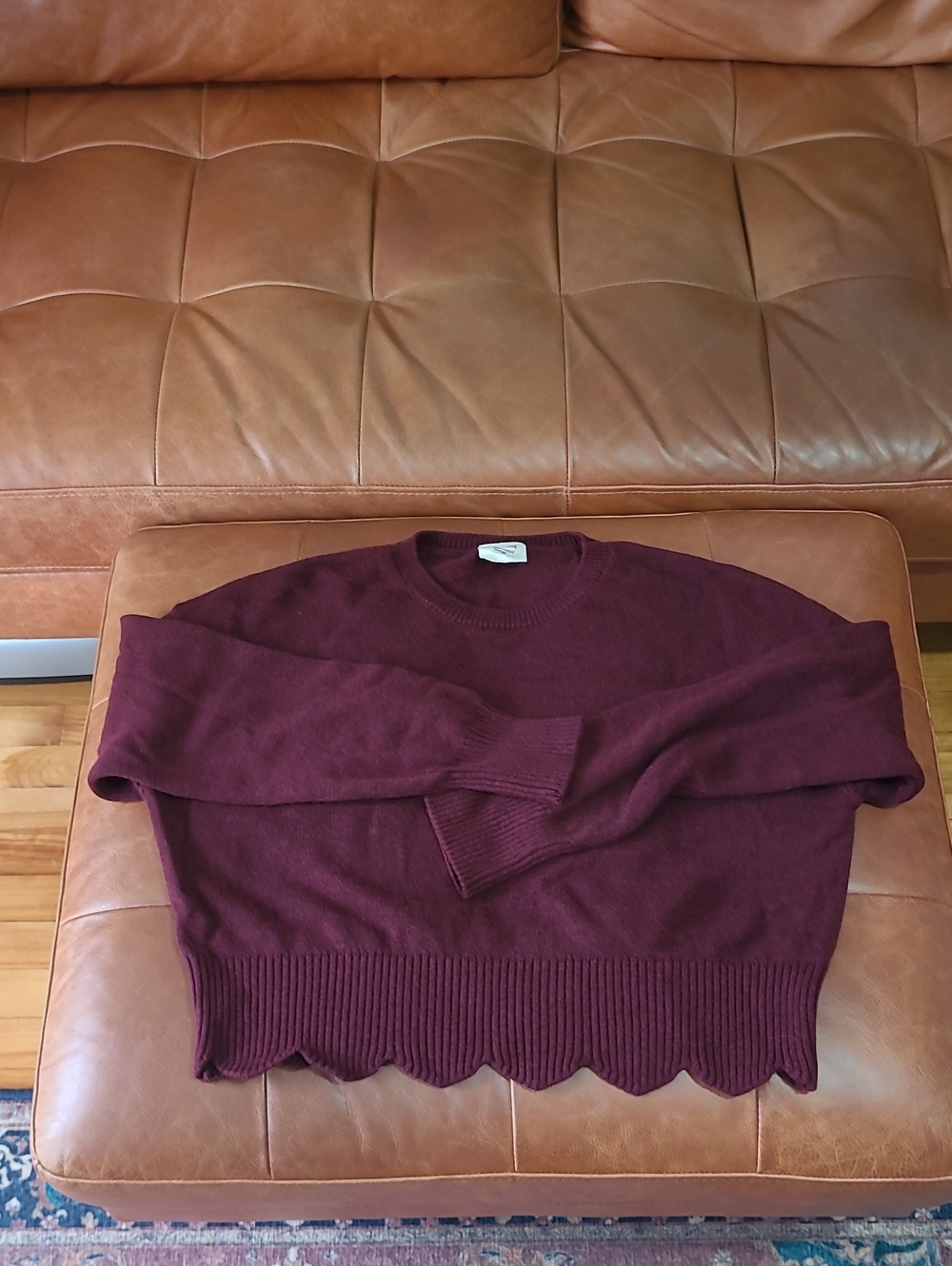 Rachel Scalloped Responsible Merino Sweater
